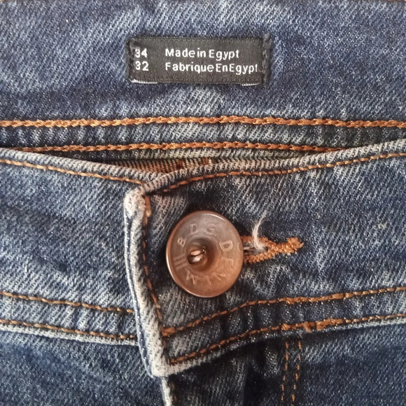 BDG Urban Outfitters Skinny Cutoff Stretch Denim Jeans Dark Wash Size 34 x 32 - Picture 4 of 6